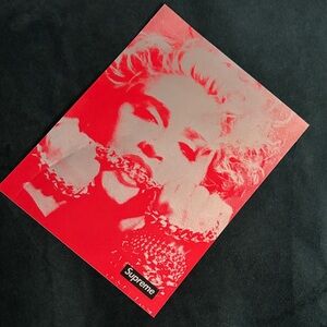 Supreme Red and White Graphic Art Print 2018 sticker